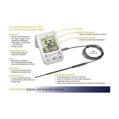 TFA White Cooking Thermometer - Precision, Quality & Style for Perfect Cooking Every Time!